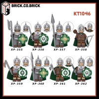 Lord of the Rings Rohan Warriors KT1046 Koruit Đồ Chơi và Minifigure Mô Hình Lắp Ráp Lính Trung Cổ