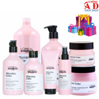 [LOREAL] BỘ DẦU GỘI XẢ HẤP DƯỠNG GIỮ MÀU TÓC NHUỘM L'OREAL VITAMINO COLOR TBN