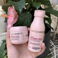 🇫🇷L'oreal🇫🇷 Cặp gội hấp (ủ) tóc L'oreal Vitamino Color dành cho tóc nhuộm 100ml + 75ml T