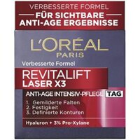 L'Oreal Paris - Kem dưỡng nâng cơ ban ngày - Revitalift Laser X3 Tiefenwirksame Anti-Age Pflege, 50 ml