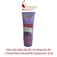 L'Oreal Paris Revitalift Hyaluronic Acid EM243 sữa rửa mặt loreal màu tím cấp ẩm căng mịn da 100ml