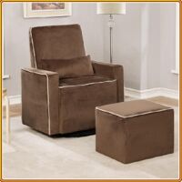 Lorraine 01 - Hàng Mẫu : Ghế Xoay 360 + Đôn Gác Chân