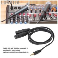 Lorrtta Cáp 3.5mm sang Dual XLR 22AWG OFC Chất lượng âm thanh Hi Fi Nam 2 Nữ Dây Micro cho hiệu suất