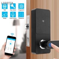 Lorrtta Khóa cửa thông minh Thẻ mật khẩu vân tay Ứng dụng Bluetooth Mở khóa Điều khiển bằng giọng nói cho Google Home