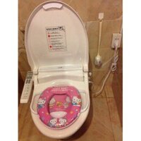Lót bệt bồn cầu có đệm in hoạ tiết ngộ nghĩnh