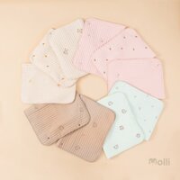 Lót chống thấm cho bé Molli 45x70 cm, tấm lót thay bỉm họa tiết cao cấp