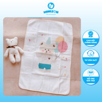 Lót chống thấm siêu thoáng khí Organic, lót thay bỉm cho bé cotton hữu cơ 4 lớp