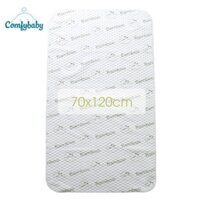 Lót chống thấm thay tã cho bé 4 lớp vải sợi tre bamboo cao cấp Comfybaby tự nhiên, thoáng khí PAD1 size 70 x 120cm