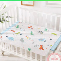Lót Chống Thấm/Lót Thay Bỉm Sợi Tre Muslin 50x70cm