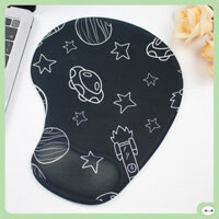 LÓT CHUỘT 3D SILICON KÊ CỔ TAY BLACK SPACE