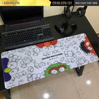 Lót chuột chống nước cỡ lớn 80x30cm dày 3mm KAWS-04-80X30