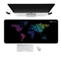 Lót chuột dài cỡ lớn KTH LC10 – Bản đồ thế giới bán sắc (300 x 700 x 3mm)