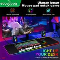 Lót Chuột Pad RGB GOOJODOQ Bàn di Chuột Game Cỡ Lớn Chống Trượt Chống Nước Có Đèn LED RGB 300 * 800mm