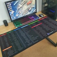 Lót chuột phím tắt văn phòng đã Việt hóa khổ lớn cực tiện dụng - Hàng chính hãng - Phím tắt Excel - 80x30 cm