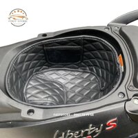 Lót Cốp Da Cách Nhiệt Chống Sốc Chống Nóng Xe Piaggio Vespa LX Liberty Sprint S125 Primavera có túi để thẻ xe Faststore