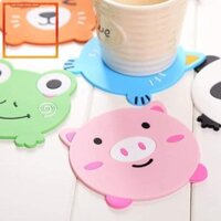 [LÓT ĐẾ CỐC HÌNH THÚ CHỐNG NÓNG CUTE