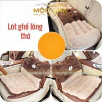 Lót Ghế 2in1 Đệm Lót Ghế ô Tô Gấu Panda Mềm Mại Nâng Tầm Nhìn Hình Gấu Dễ Thương