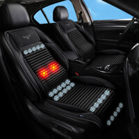 Lót ghế ô tô có quạt lám mát TỰ ĐỘNG NGẮT 16-20-25 quạt + mát xa, đệm lót ghế ô tô có đệm hơi tựa lưng