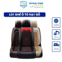 Lót Ghế Ô Tô Hạt Gỗ - Lót Ghế Ô Tô Massage - Bọc Ghế Ô Tô Chống Nóng Chất Liệu Da Cao Cấp