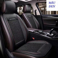 Lót ghế ô tô với hạt gỗ massage, bọc ghế chống nóng, áo lót ghế ô tô massage lưng da cao cấp