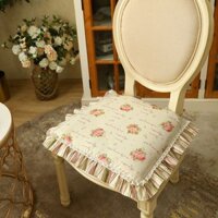 Lót Ghế Ren, Đệm Ghế Ăn, Đệm Bông, Có Thể Tháo Rời Và Giặt Được, Vải Tân Cổ Điển Kiểu Pháp Kiểu Mỹ, Có Sẵn Trong Tất Cả