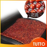 Lót Ghế Văn Phòng Lót Vuông Hạt Gỗ Nhãn Cao Cấp KT 45x45cm - TUTTO