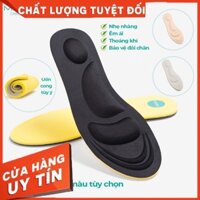 Lót Giày Nam Nữ 4D Bảo Vệ Chân MINSU M2312, Miếng Đế Lót Giày Thể Thao Cao Su EVA Thấm Hút, Khửi Hùi Mồ Hôi Chân - Hàng