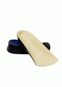 Lót giày tăng chiều cao thoáng khí PU nửa bàn - Màu da