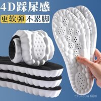 Lót Giày vòm chân massage pu công nghệ đám mây 4D cho nam đế giày thể thao chống mùi hôi chống rung chống rung co giãn cao