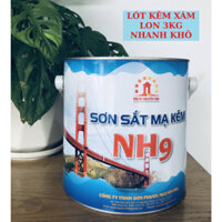 LÓT KẼM XÁM 1TP LON 3KG (Nhanh khô, SƠN CHỐNG RỈ SÉT)