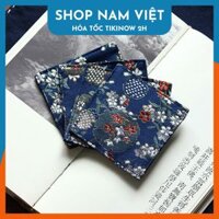 Lót Ly Thiền Trà, Lót Lư Xông Trầm Phong Cách Nhật Chất Vải Gấm Thêu Tao Nhã - Vườn hoa