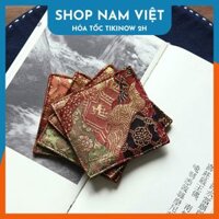 Lót Ly Thiền Trà, Lót Lư Xông Trầm Phong Cách Nhật Chất Vải Gấm Thêu Tao Nhã - Nishijin-ori
