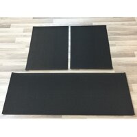 Lót sàn cao su ống hạt mít Cắt theo xe - Đen