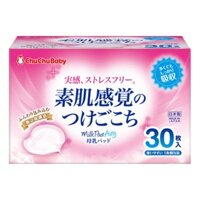 Lót thấm sữa Nhật Bản chính hãng ChuChu Baby hộp 30 miếng