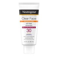 Lotion chống nắng cho da mặt Neutrogena Clear Face SPF 30 Liquid Sunscreen Lotion 3Oz 88ml