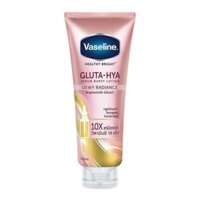 Lotion Dưỡng Da Vaseline Gluta-Hya Serum 10x Trắng Da Màu Hồng Ban Đêm 300ml.