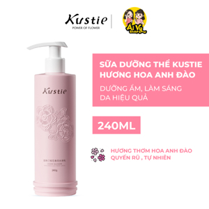 Lotion dưỡng thể hoa anh đào Kustie Cherry Blossom 220ml