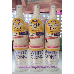 Lotion dưỡng trắng da White Conc 245ml của Nhật