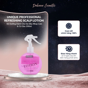 Lotion trị gàu và làm mát lạnh da đầu Unique Refreshing Scalp - 200ml