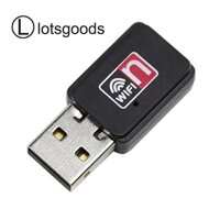 {lotsgoods}150 m WiFi Không Dây-N USB Adapter Laptop Card Mạng LAN 802.11/n/g/b-quốc tế(Black)(Black)