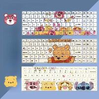 【Lotso & Winnie the Pooh】keyboard cover for Macbook M2 Air 13 M1 2020 Air 13.3 A2179 A2237 Pro13 A2159 A2251 A2238 A1466 cartoon keyboard case