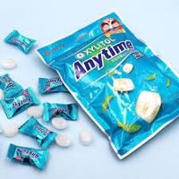 Lotte) Kẹo bạc hà sữa không đường 92g (  Kẹo Xylitol Anytime Mint 92g )