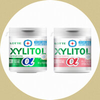 [Lotte] Kẹo cao su nhai Xylitol 86g 2 hương vị (Alpha Original / Đào) / Nhai ngọt / Xylitol Chewing Gum
