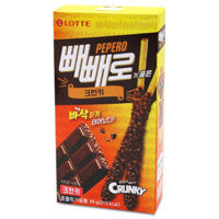 Lotte Pepero Crunchy, 39g, 6 Gói / 12 Gói / 10 Gói / 20 gói (Vỏ được vận chuyển ngẫu nhiên)