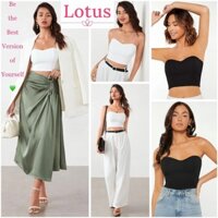 Lotus] Áo Ống Cúp Ngực Corset Đẹp/ Áo Bra Phối Áo Blazer/ Áo Lót Mặc Vest/ Áo Quây Croptop Màu Trắng Đen Ôm Body TônDáng