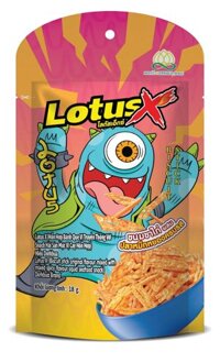 Lotus X Hỗn Hợp Bánh Que Vị Truyền Thống Với Snack Hải Sản Mực Vị Cay Hỗn Hợp Hiệu Dorkbua VN 18g