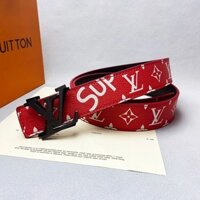 Louis Vuitton LV Thương Hiệu Chính Hãng Dây Da Nam Nữ Cao Cấp Thiết Kế Thắt Lưng Kinh Doanh Thường Ngày Chất Lượng Cao Chữ L Khóa Tối Cao Da Bò Dây Thắt Lưng Chiều Rộng 3.8cm L05