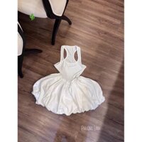 [Louis19 Clothing] Áo đầm ba lỗ vạt bí phồng form xoè dấu quần - A5P DNC