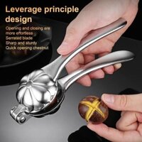 Louislife Dụng cụ nhà bếp Kẹp hạt dẻ bằng thép không gỉ Dụng cụ mở vỏ đai ốc Cracker Sheller Hộ gia đình Hạt dẻ bóc vỏ Quả óc chó Kìm cắt WSD