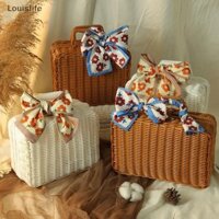 Louislife Vintage Giả Mây Mỹ Phẩm Bảo Quản Vali Trang Trí Đạo Cụ Vali Ngày Lễ Hộp Quà Tặng Dung Tích Lớn Du Lịch Thiết Thực WSD